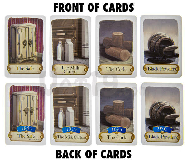 Cards from Timeline published by Asmodee
